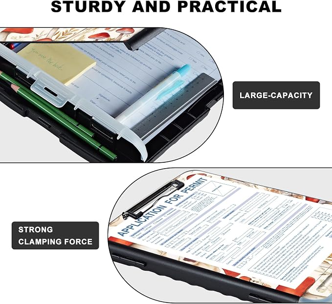 Heavy-Duty Plastic Storage Clipboard - Image 3