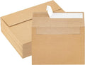 Hongyitime Kraft Paper Envelopes, 50 Pack, 5 x 7 Inch, Self-Seal Card Envelopes by HongyiTime
