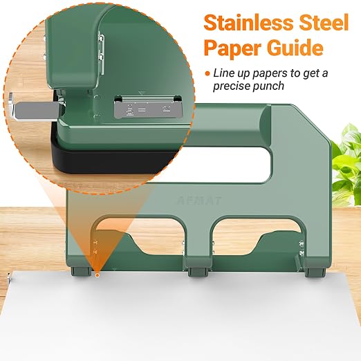 AFMAT Heavy Duty 3 Hole Punch, 3 Hole Puncher - Image 5