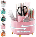 Cayxenful Pencil Holder For Desk, 5 Slots 360°Degree Rotating Desk Organizers by Cayxenful