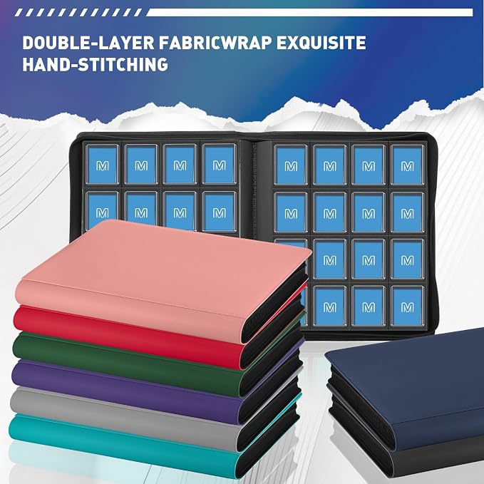 16 Pocket Toploader Binder, Holds 640 TopLoaders, Top Loader Binder - Image 5