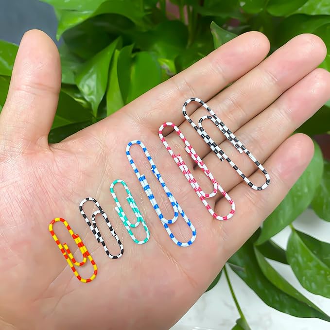 400 PCS Paper Clips, Metal Coated Paperclips, Paper Clip Assorted Sizes Medium - Image 6
