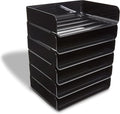 TRU RED Side Load Stackable Plastic Letter Tray, 12 Pack by TRURED