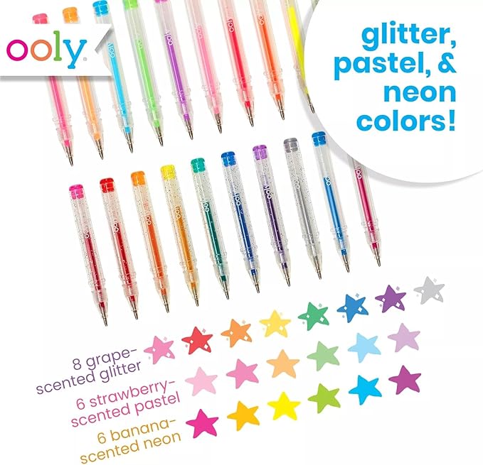 Ooly Scented Mini Doodlers Gel Set of 20 Pens - Image 4