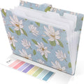 SKYDUE Accordion File Organizer, Floral Expanding File Folders by SKYDUE