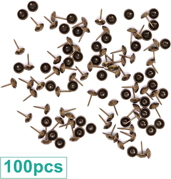 100pcs Upholstery Tacks, Metal Upholstery Nails - Image 3