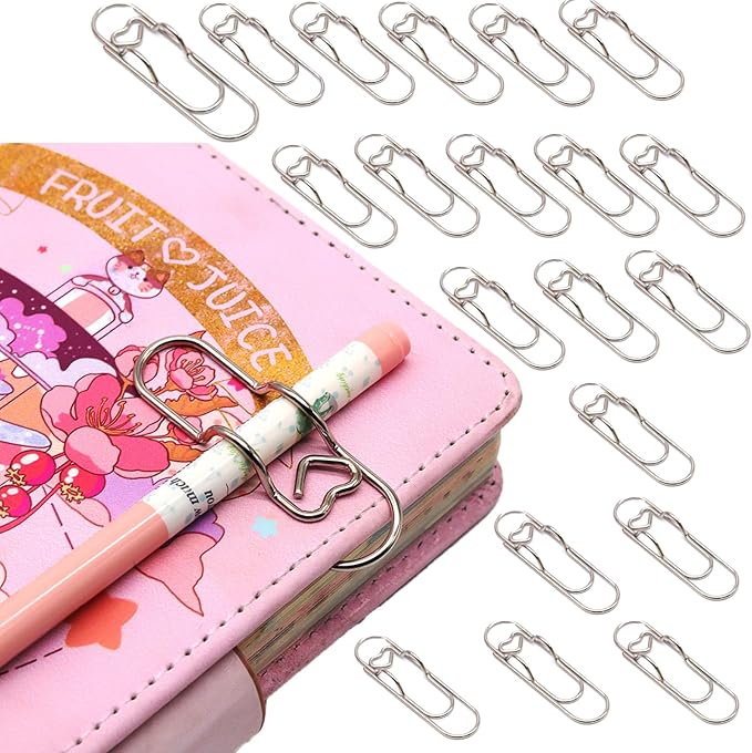 Qomamount Pen Holder for Notebook, Lovely Paper Clip Holder Multifunctional by Qomamount