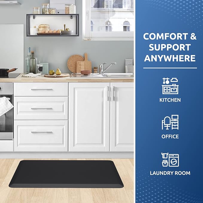 KitchenClouds Kitchen Mat Cushioned Anti Fatigue Rug 17.3"x28" Water Resistant - Image 7
