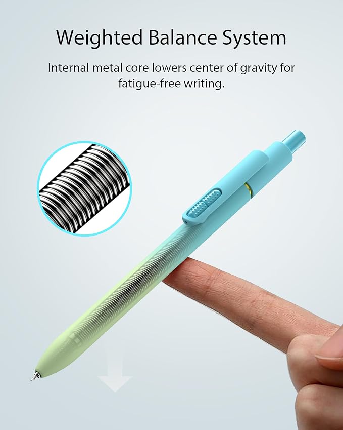 Hiacry 16 Pack Gel Pens, Quick-Dry Black Ink-0.7 MM Fine Point Fidget Pens | - Image 3