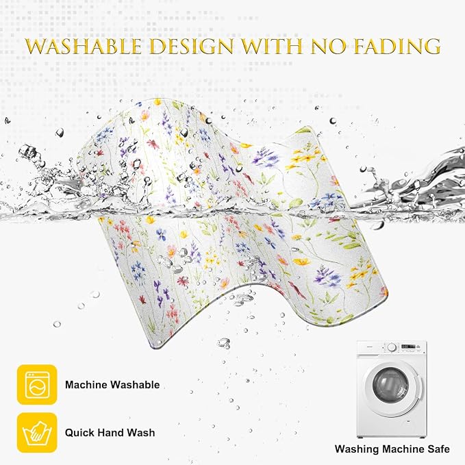 JIKIOU 3 Pack Mouse Pad with Stitched Edge, Portable Size-10.2x8.3in Flowers | - Image 7