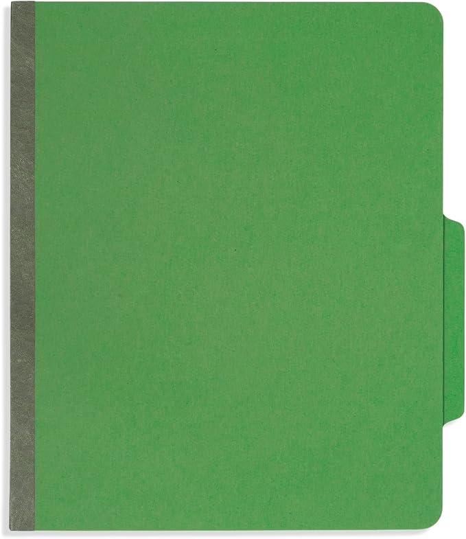 Blue Summit Supplies Green Classification Folders, 3 Dividers, Letter Size - Image 7
