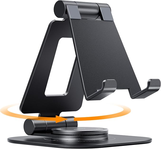 Nulaxy 360 Rotating Cell Phone Stand, Fully Adjustable Foldable Desktop Phone by Nulaxy