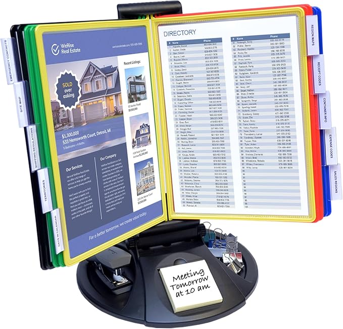 Ultimate Office AdjustaView 10-Pocket Desk Reference Organizer by UltimateOffice