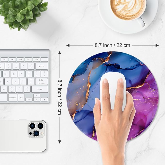 ITNRSIIET Mouse Pad Non-Slip Rubber Base Smooth Surface Stitched Edges - Image 3