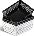 Eslite A4 Size Plastic Storage Basket, Desktop File Paper Letter Organizer Tray by Eslite