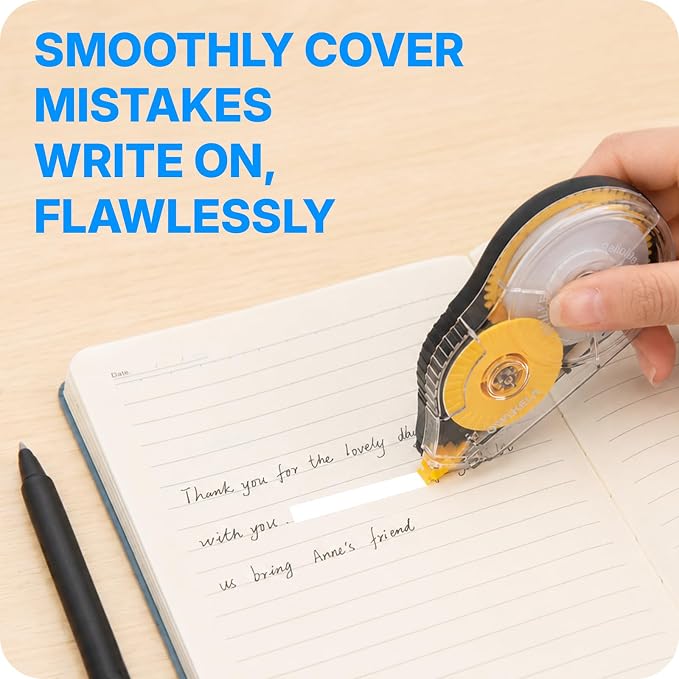 OWLKELA 2 Pack Plus Correction Tape, Tear-Resistant White Correction Tape - Image 6