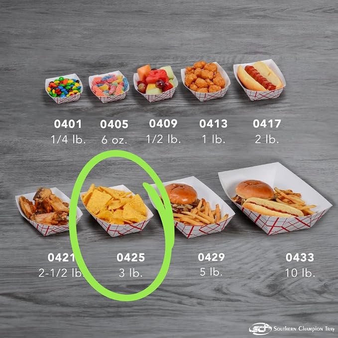 Southern Champion Tray 0425 #300 Southland Paperboard Food Tray, 3 lb Capacity - Image 6
