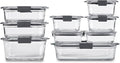 Rubbermaid Brilliance Glass Food Storage Containers, Leak-Proof by Unknown