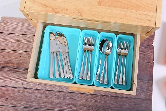 Kutesna 15 PCS Interlocking Desk Drawer Organizer Separator - Image 5