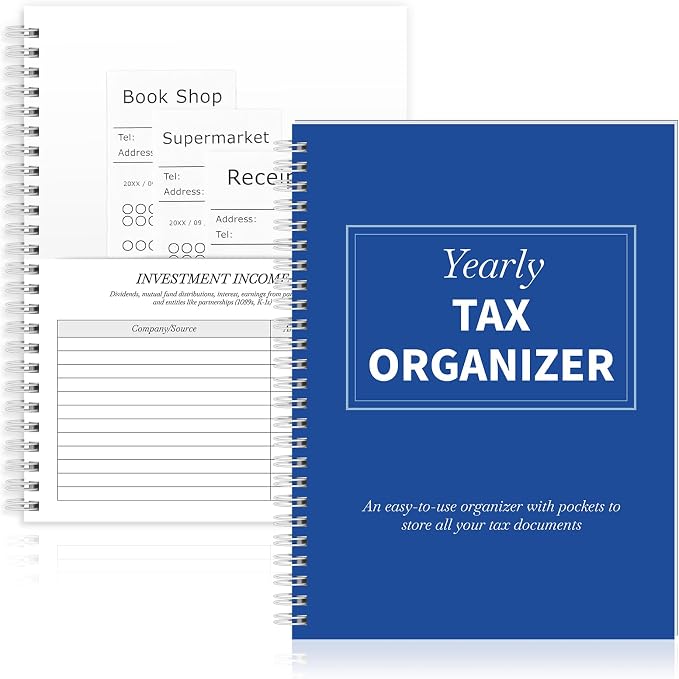 Faccito 1 Pack 2026 2027 Yearly Tax Organizer 13" x 9.7" Tax Record Organizer by Faccito