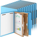 Skyygemm 24 Pcs Classification Folders Letter Size, 2 Pocket Dividers by Skyygemm