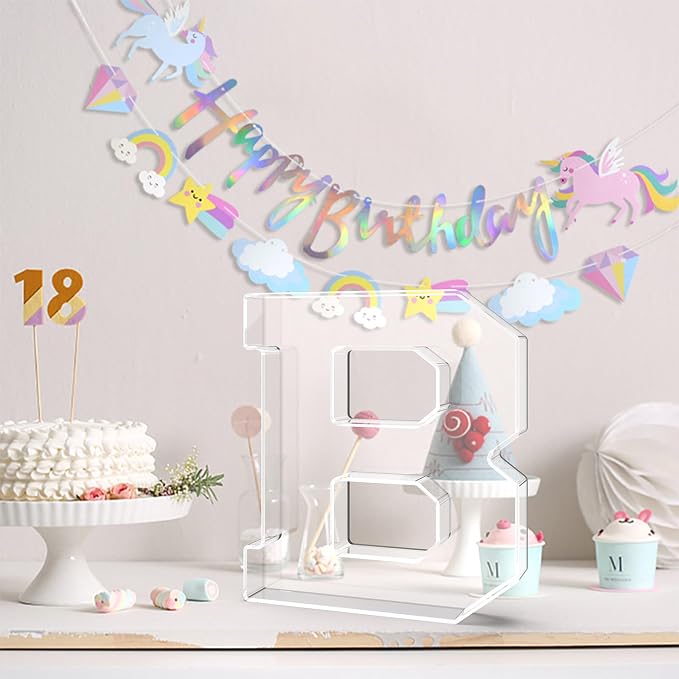 13.8" Acrylic Letter Charcuterie Tray, Charcuterie Letters Fillable Box - Image 4
