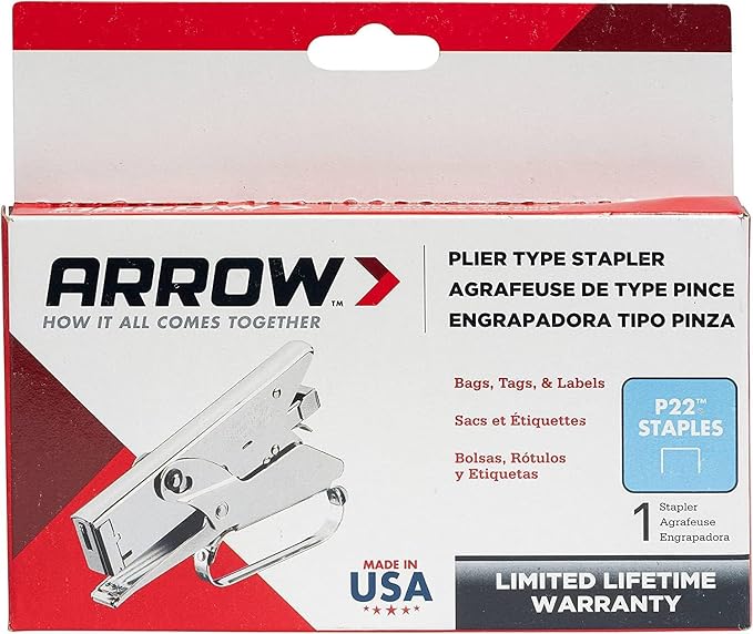 Arrow Fastener P22 Heavy Duty Handheld Plier Stapler - Image 8