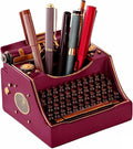 Retro Typewriter Pen Holder Desk Organizers by Amoysanli