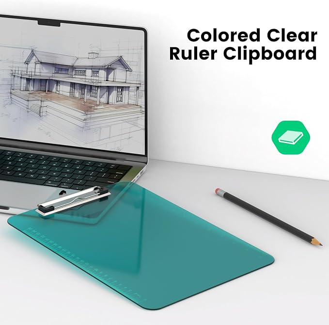 Plastic Clipboards, 8.5x11 Clear Clip Board - Image 5