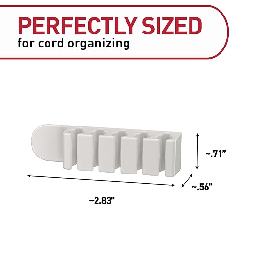 Command 5-Cord Clip Organizer, 4 Clips and 8 Medium Strips, 1 Clip Holds up to - Image 2