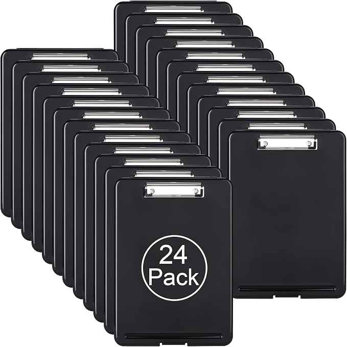 ZCZN Plastic A4 Form Storage Box Case, Clipboard Case, Bulk clipboard Set by ZCZN
