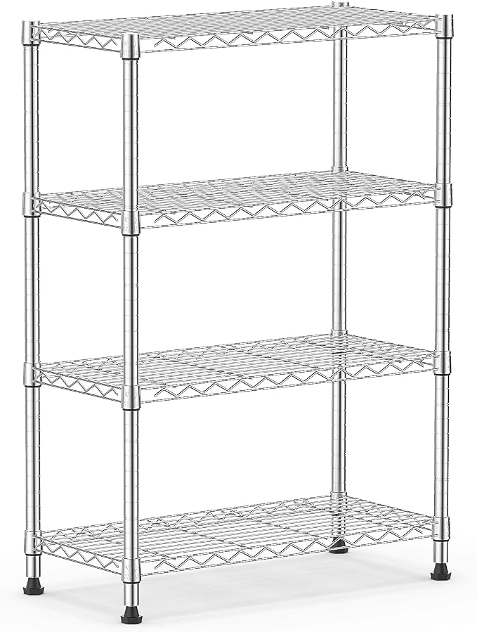 M MZG 1000 lbs Storage Shelving 4-Tier Utility Shelving Unit Steel Organizer - Image 8