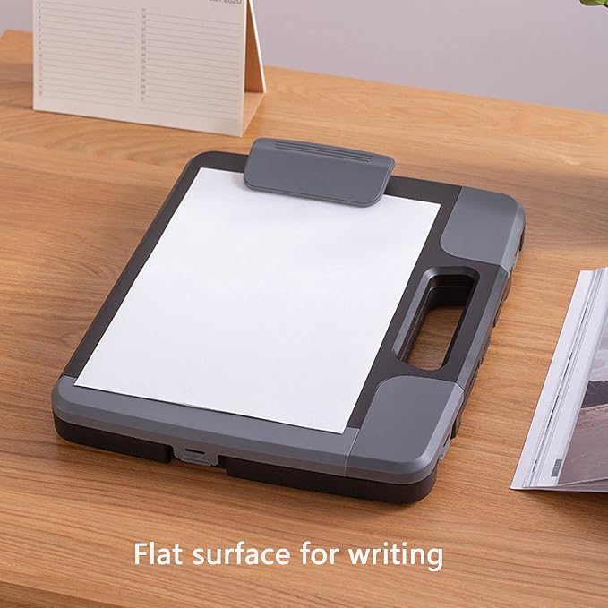 Portable Clipboard Folder with Storage, Plastic Storage Case with Side-Opening - Image 7