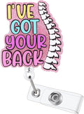 Funny Scrubs Badge Reel, Cute Chiropractor Work Badge Holder Retractable Clip by BEZTN