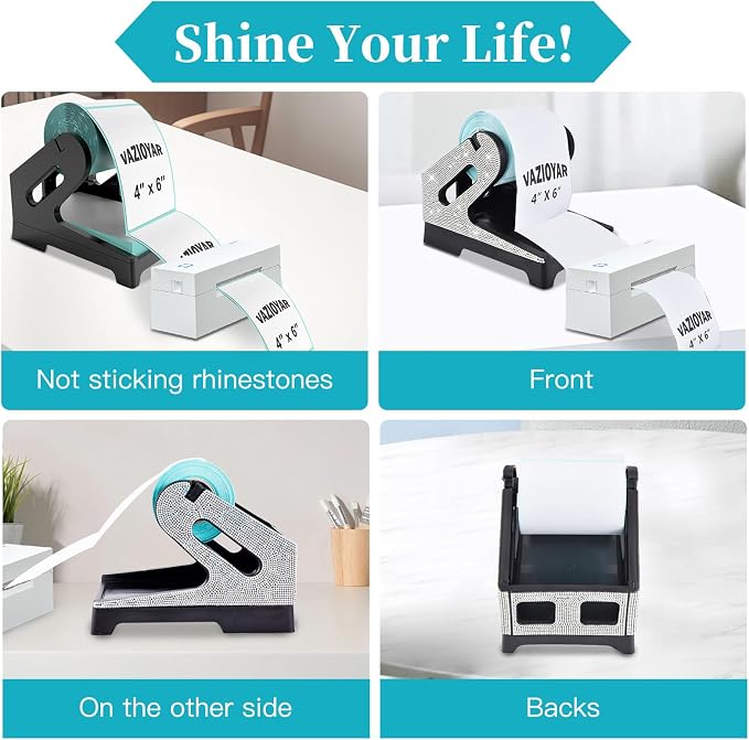 Shining Rhinestone Label Holder, Thermal Label Holder - Image 5