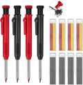 MECHEER 4 Pack Carpenter Pencils Mechanical Pencils by MECHEER