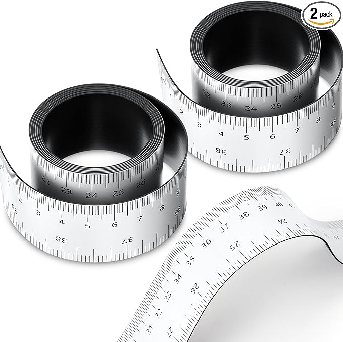 Relaxweex 2 Pcs 39.37 Inch Magnetic Ruler Flexible Tape Magnetic Tape Measure by Relaxweex