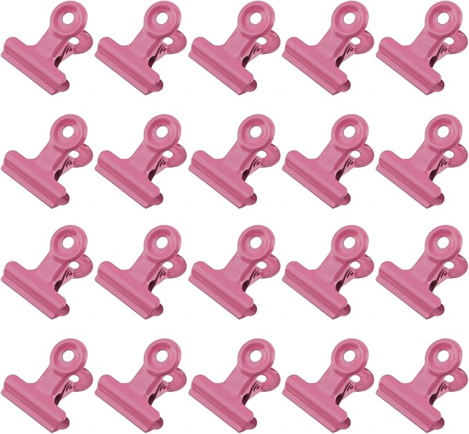 Xiaoyztan 20 Pcs Small Binder Clips, 20 mm Bulldog Paper Clips Binder Bull Clip by Welcometoxiaoyztan