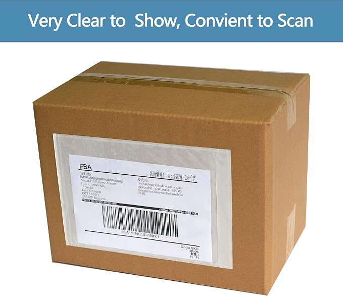 1000 PCS 7"x 10" Clear Self-Adhesive Packing List Envelopes - Image 6