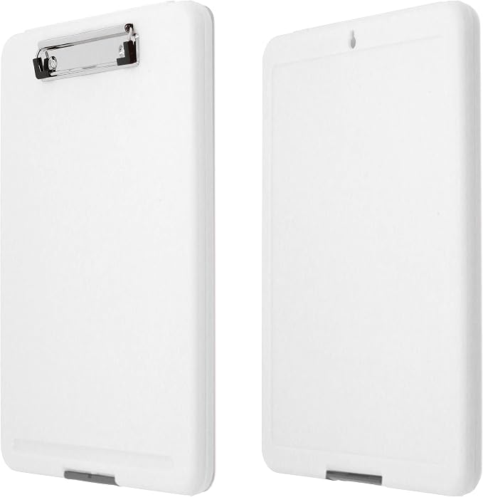 Think2Master White Plastic Storage Clipboard. | 25% Heavier & Sturdier| Heavy - Image 5