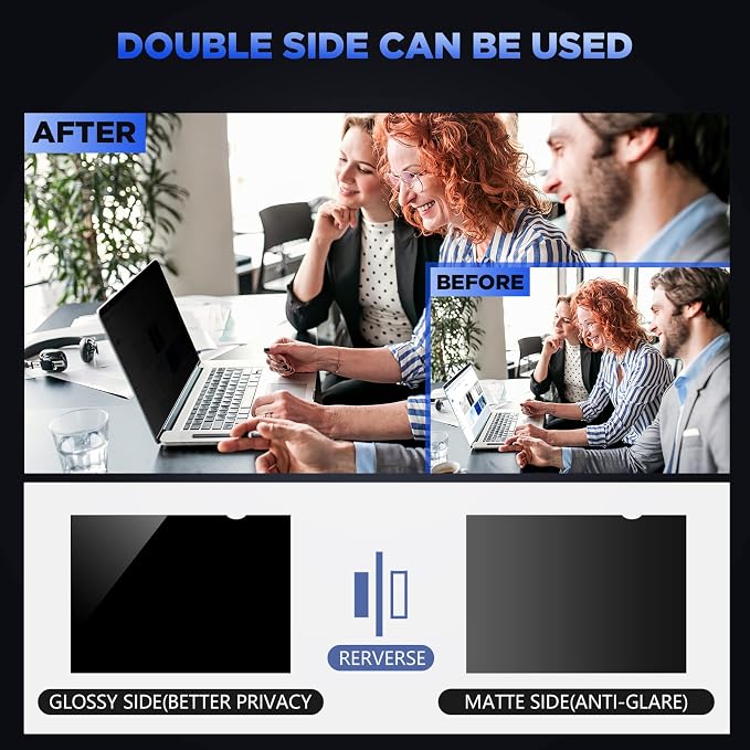 Magicmoon 15.6" Privacy Filter Screen Protector, Anti-Spy/Glare Film - Image 4
