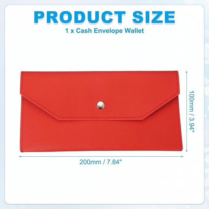 PATIKIL Cash Envelope Wallet, Budget Cash Holder Reusable Money Bag Pouch - Image 2