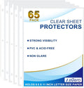 Aegero 65 Pack Clear Sheet Protectors, 8.5 x 11 inch Page Protectors by Unknown