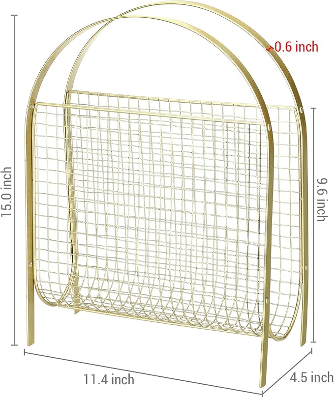 MyGift Magazine Rack, Floor Freestanding Magazine Holder - Image 2