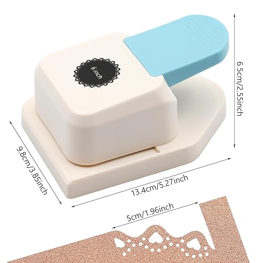 Paper Corner Punch Circular Hollow Heart Pattern, Large Craft Corner Punch - Image 2