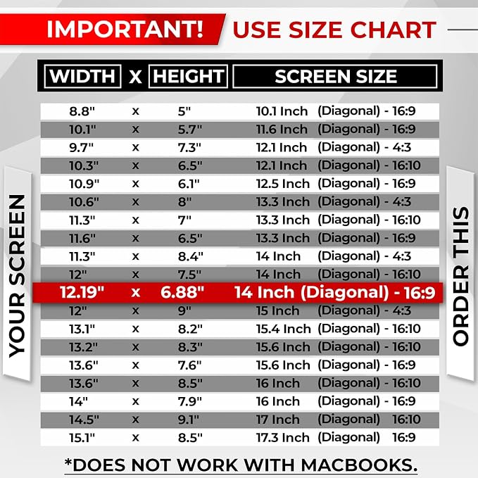 SightPro Magnetic Laptop Privacy Screen 14 Inch 16:9 - Image 6