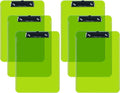 Pack of 6 Plastic Clipboards by DAVISGROUP