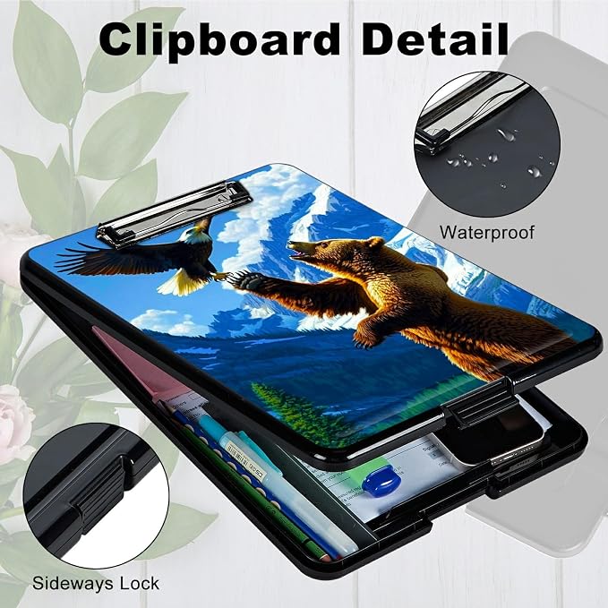 Bear and Eagle A4 Clipboard - Image 3