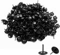 Bivethoi 220 Pcs Black Upholstery Tacks, 3/7 Inch Metal Round Head Thumb Tacks by Bivethoi