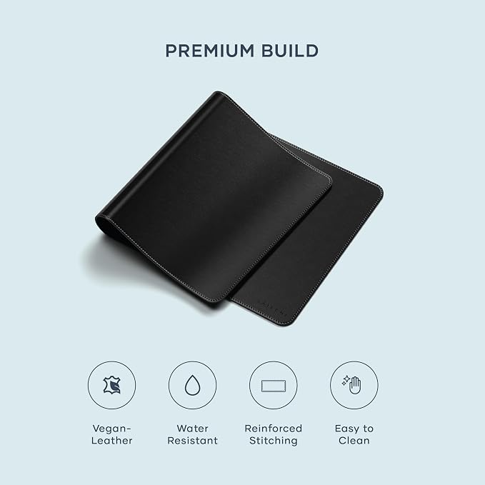 Satechi Vegan Leather Desk Mat, Large Mouse Pad Scratch and Water Resistant - Image 2